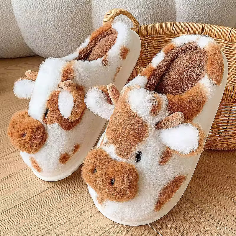 Moo & Co™ Soft-Stitched Cow Slippers