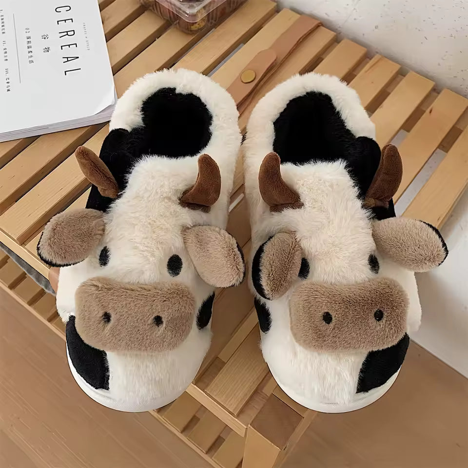 Moo & Co™ Soft-Stitched Cow Slippers